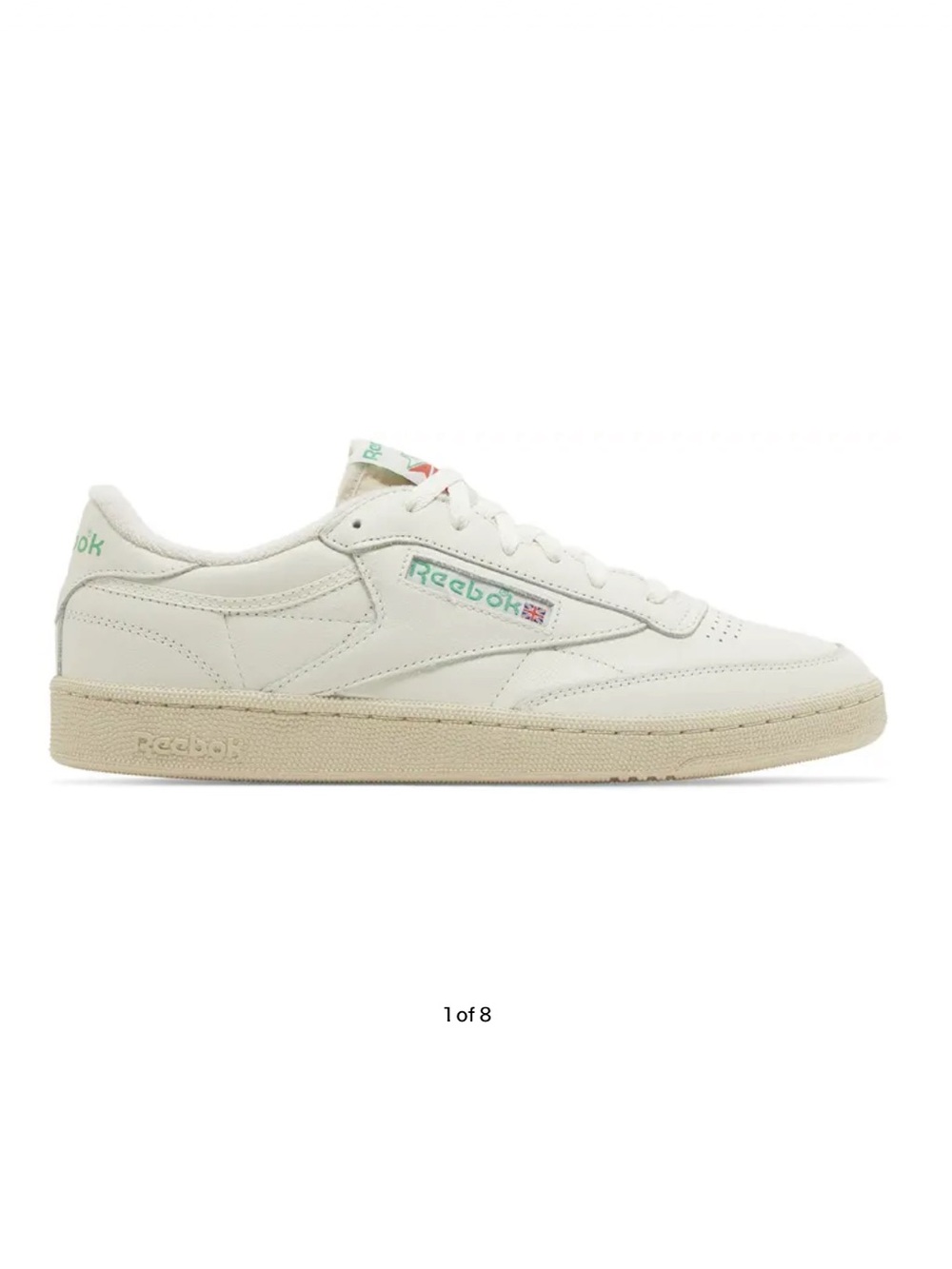 Reebok Club C 85 Sneakers in Chalk/Green